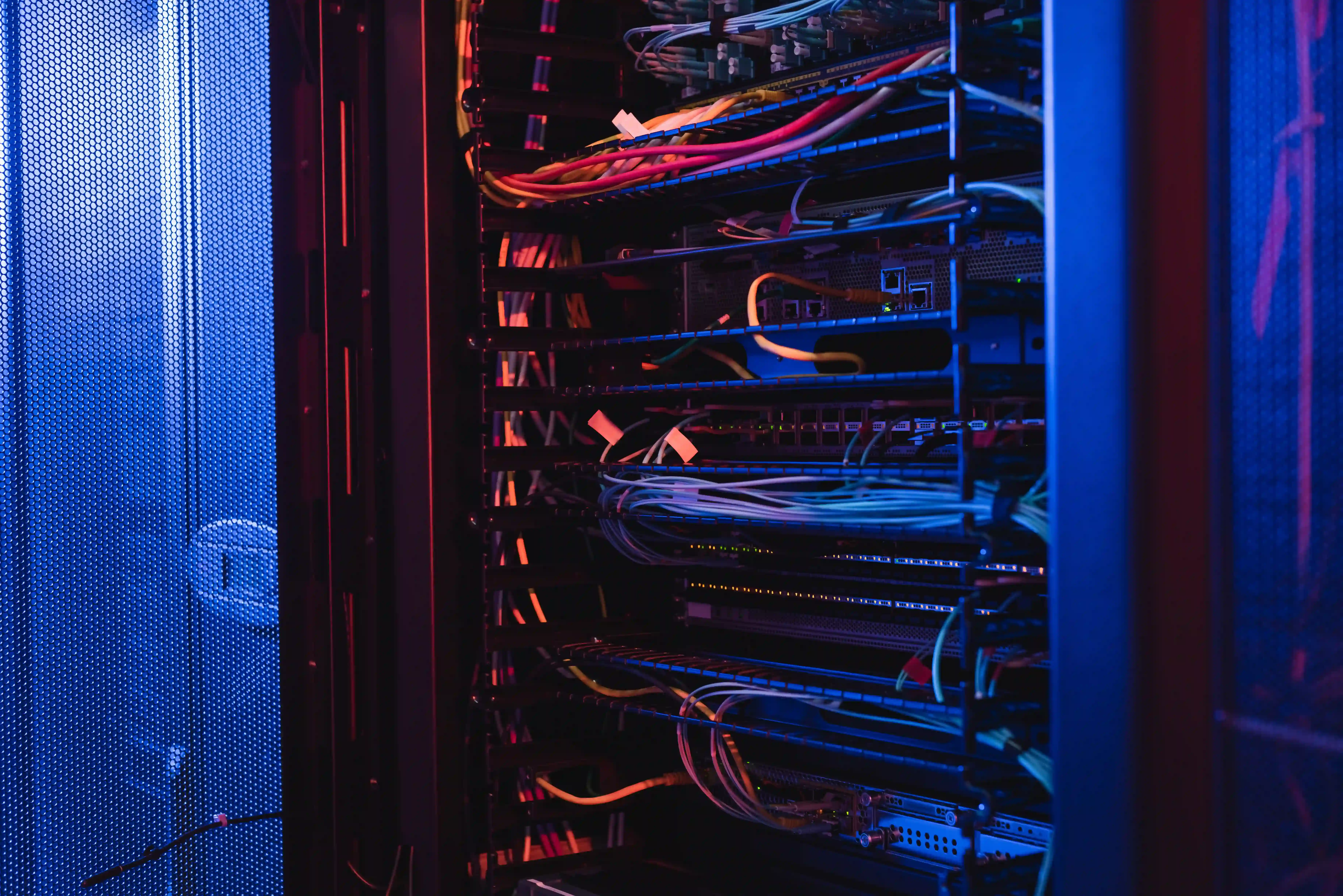 IT technician working on server maintenance in a Vancouver business office